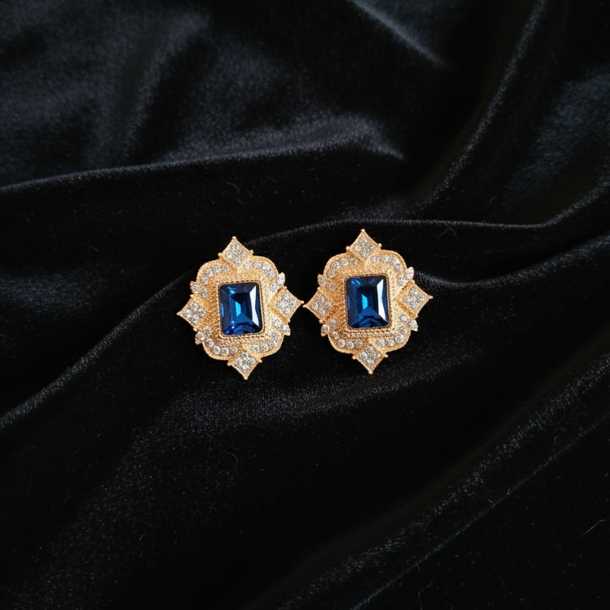 Blue stone earing-0075
