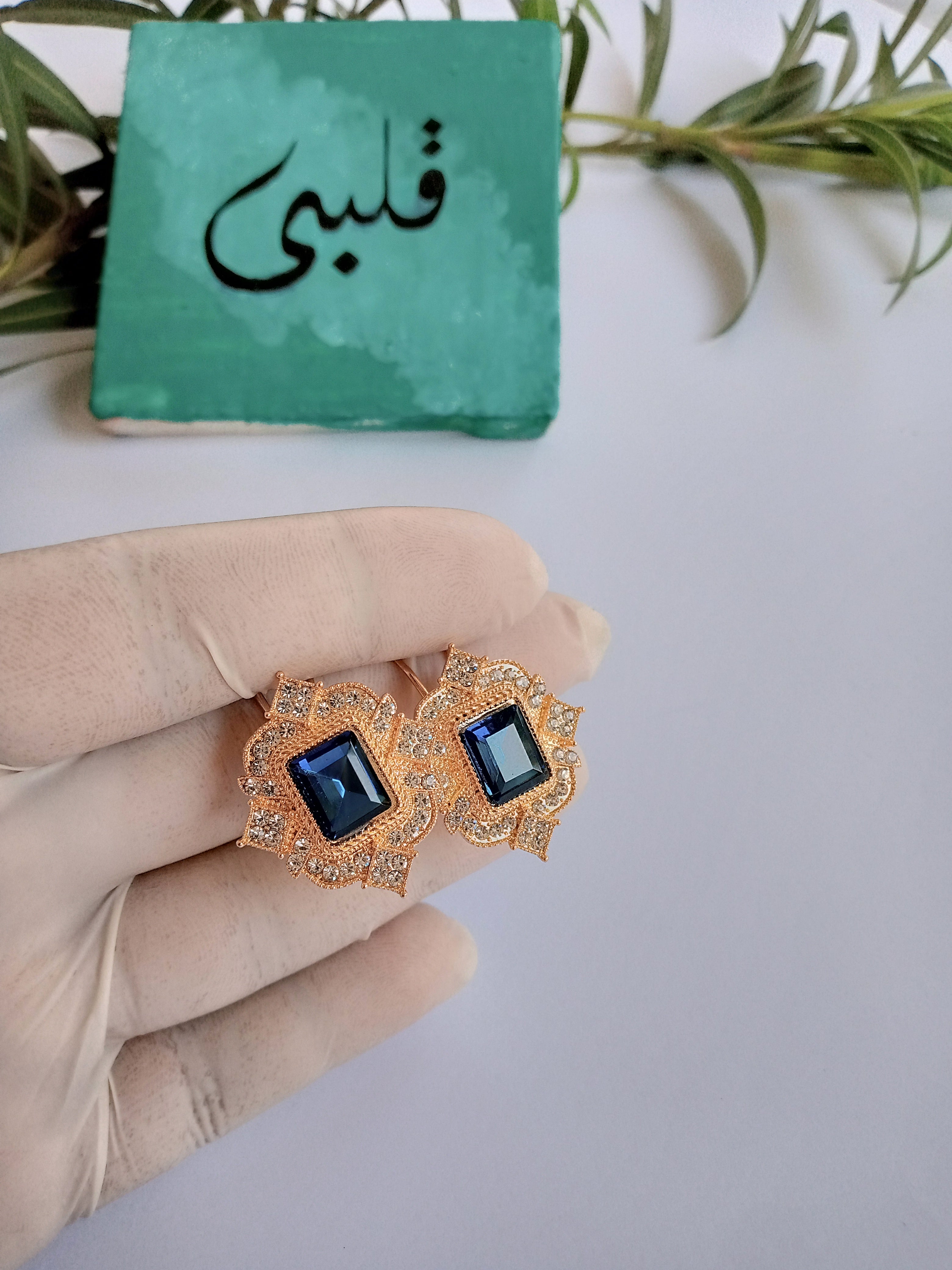 Blue stone earing-0075