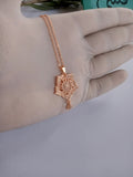 Golden locket flower shape-024